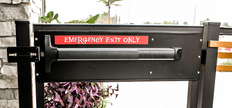 emergency push bar installation in Bay Point