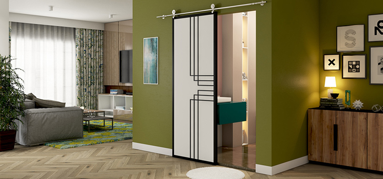 sliding bathroom door installation in Bay Point